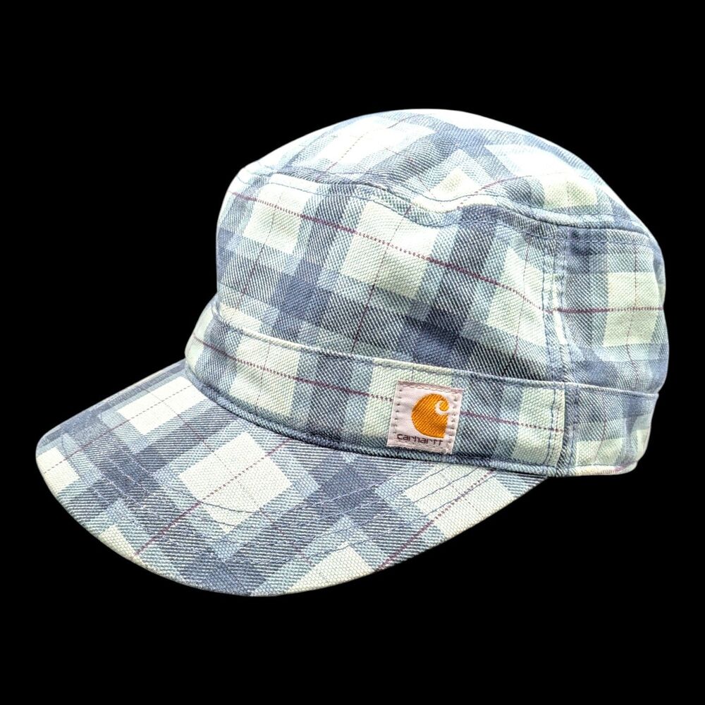 Carhartt Westmore Military Plaid Hat Cap Hidden Pocket Force Sweatband One Size